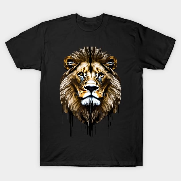 Majestic Lion Portrait T-Shirt by jlee